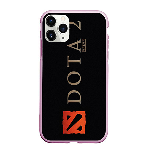 Чехол iPhone 11 Pro матовый Dota 2: Valve / 3D-Розовый – фото 1