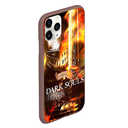 Чехол iPhone 11 Pro матовый Dark Souls War, цвет: 3D-коричневый — фото 2