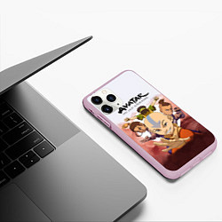 Чехол iPhone 11 Pro матовый Avatar: The last airbender, цвет: 3D-розовый — фото 2