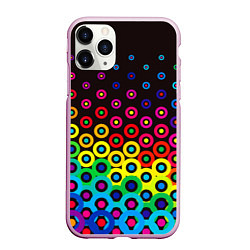 Чехол iPhone 11 Pro матовый Орнамент, цвет: 3D-розовый