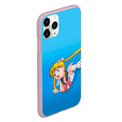 Чехол iPhone 11 Pro матовый Сейлормун, цвет: 3D-розовый — фото 2