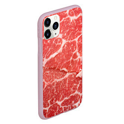 Чехол iPhone 11 Pro матовый Кусок мяса, цвет: 3D-розовый — фото 2