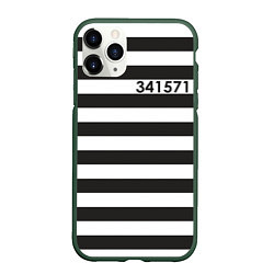Чехол iPhone 11 Pro матовый Заключенный, цвет: 3D-темно-зеленый
