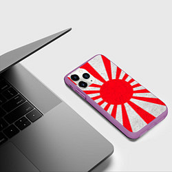 Чехол iPhone 11 Pro матовый Япония, цвет: 3D-фиолетовый — фото 2