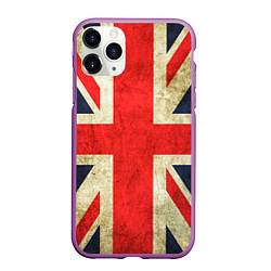 Чехол iPhone 11 Pro матовый Великобритания, цвет: 3D-фиолетовый