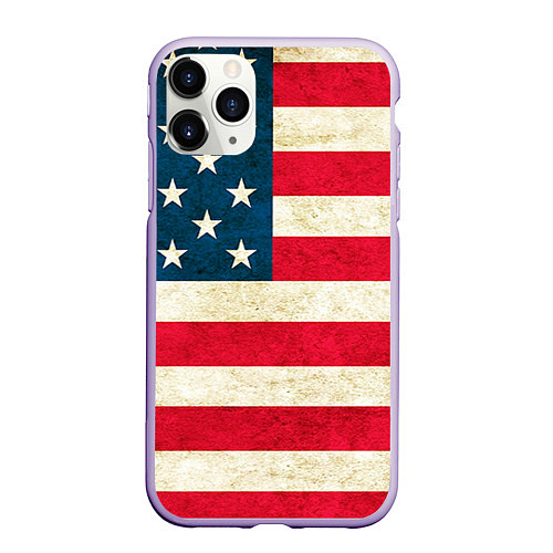 Чехол iPhone 11 Pro матовый США / 3D-Светло-сиреневый – фото 1