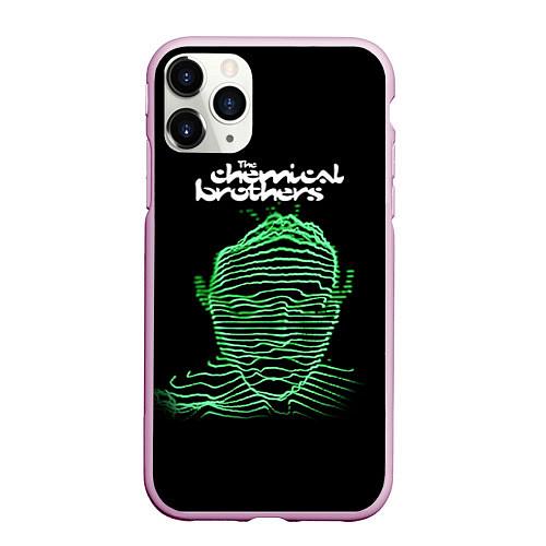 Чехол iPhone 11 Pro матовый Chemical Brothers: Acid lines / 3D-Розовый – фото 1