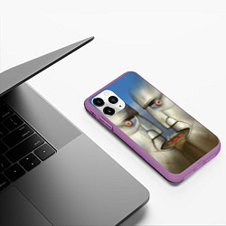 Чехол iPhone 11 Pro матовый Pink Floyd The division bell, цвет: 3D-фиолетовый — фото 2