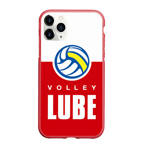 Чехол iPhone 11 Pro матовый Волейбол 62 / 3D-Красный – фото 1