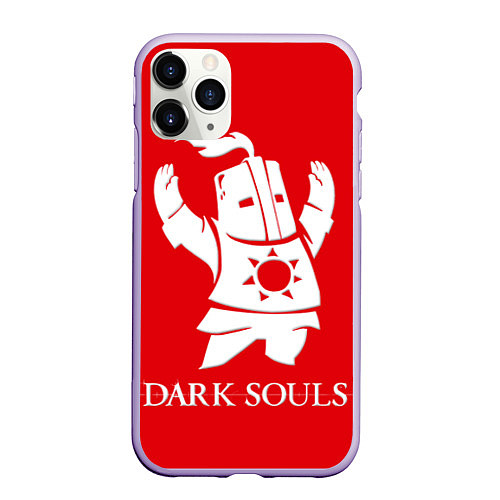 Чехол iPhone 11 Pro матовый Dark Souls / 3D-Светло-сиреневый – фото 1