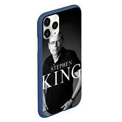 Чехол iPhone 11 Pro матовый Стивен Кинг, цвет: 3D-тёмно-синий — фото 2