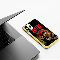 Чехол iPhone 11 Pro матовый Спецназ 12, цвет: 3D-желтый — фото 2