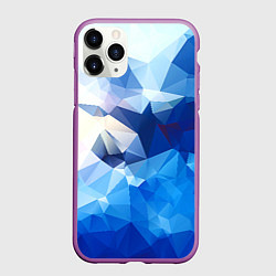 Чехол iPhone 11 Pro матовый Абстракция, цвет: 3D-фиолетовый