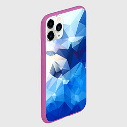 Чехол iPhone 11 Pro матовый Абстракция, цвет: 3D-фиолетовый — фото 2
