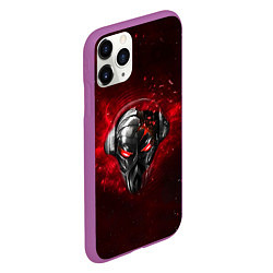 Чехол iPhone 11 Pro матовый Pirate Station: Blood Face, цвет: 3D-фиолетовый — фото 2