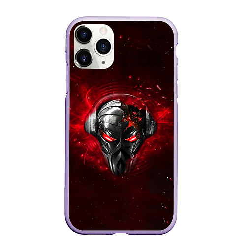 Чехол iPhone 11 Pro матовый Pirate Station: Blood Face / 3D-Светло-сиреневый – фото 1