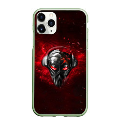 Чехол iPhone 11 Pro матовый Pirate Station: Blood Face, цвет: 3D-салатовый