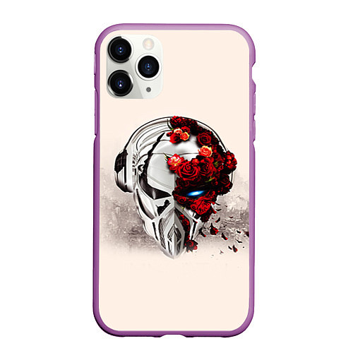 Чехол iPhone 11 Pro матовый Pirate Station: Pink Side / 3D-Фиолетовый – фото 1