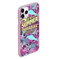 Чехол iPhone 11 Pro матовый Summer paradise 2, цвет: 3D-розовый — фото 2