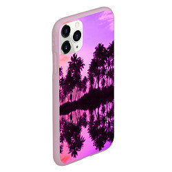 Чехол iPhone 11 Pro матовый Hawaii dream, цвет: 3D-розовый — фото 2