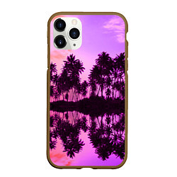 Чехол iPhone 11 Pro матовый Hawaii dream, цвет: 3D-коричневый
