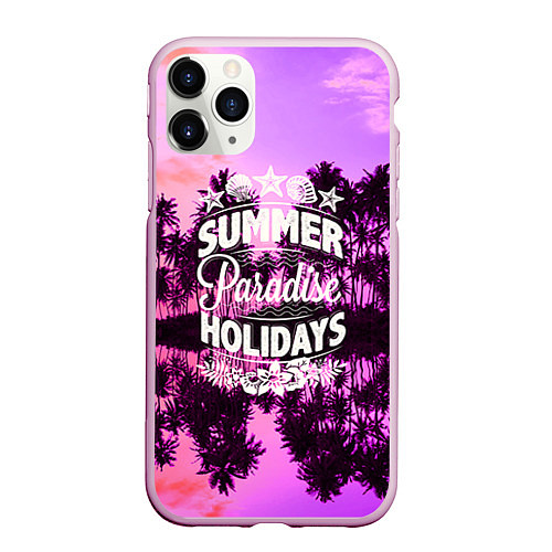 Чехол iPhone 11 Pro матовый Hawaii dream 2 / 3D-Розовый – фото 1