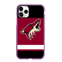 Чехол iPhone 11 Pro матовый Arizona Coyotes