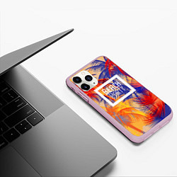 Чехол iPhone 11 Pro матовый Beach Party, цвет: 3D-розовый — фото 2