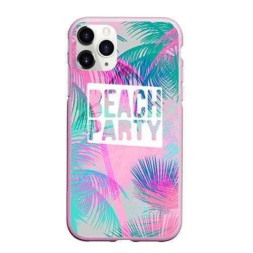 Чехол iPhone 11 Pro матовый Beach Party / 3D-Розовый – фото 1