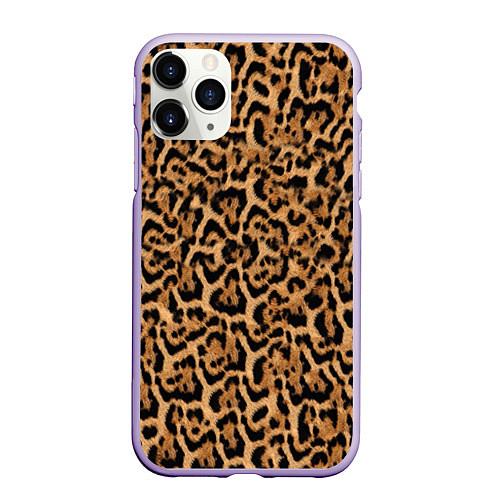 Чехол iPhone 11 Pro матовый Jaguar / 3D-Светло-сиреневый – фото 1