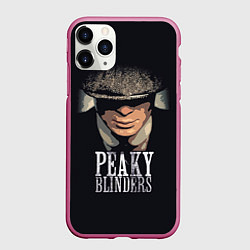 Чехол iPhone 11 Pro матовый Peaky Blinders, цвет: 3D-малиновый