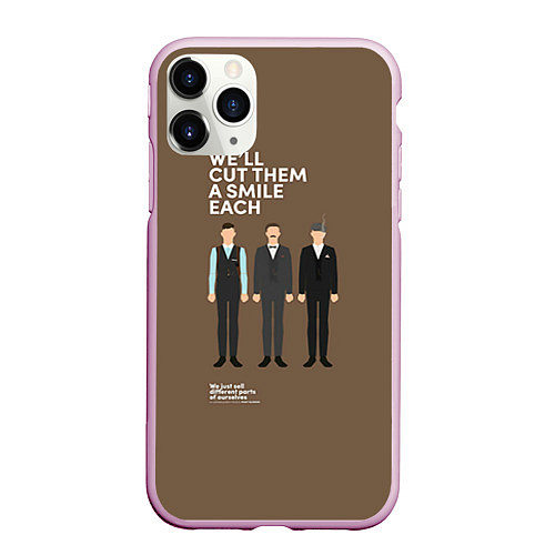Чехол iPhone 11 Pro матовый We'll cut them a smile each / 3D-Розовый – фото 1