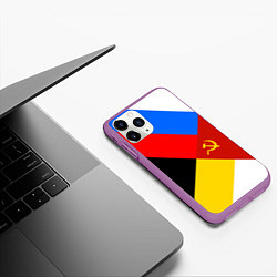 Чехол iPhone 11 Pro матовый Вечная Россия, цвет: 3D-фиолетовый — фото 2