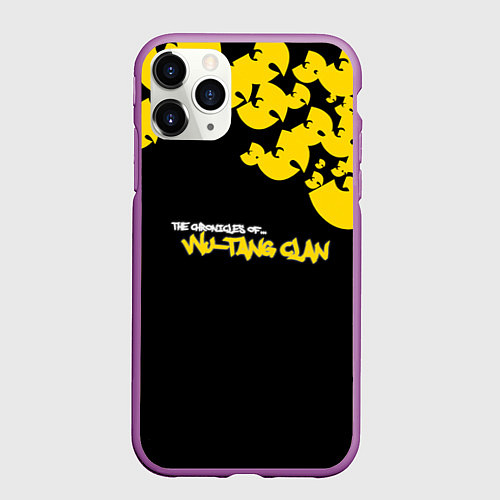 Чехол iPhone 11 Pro матовый Wu-Tang clan: The chronicles / 3D-Фиолетовый – фото 1