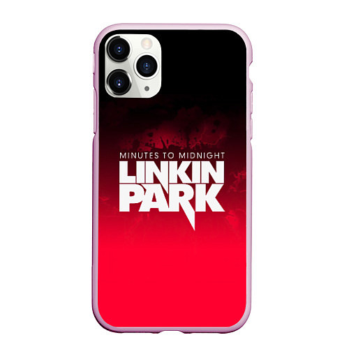 Чехол iPhone 11 Pro матовый Linkin Park: Minutes to midnight / 3D-Розовый – фото 1