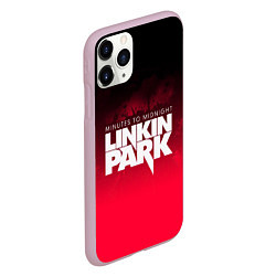 Чехол iPhone 11 Pro матовый Linkin Park: Minutes to midnight, цвет: 3D-розовый — фото 2