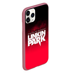 Чехол iPhone 11 Pro матовый Linkin Park: Minutes to midnight, цвет: 3D-малиновый — фото 2