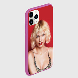 Чехол iPhone 11 Pro матовый Taylor Swift, цвет: 3D-фиолетовый — фото 2