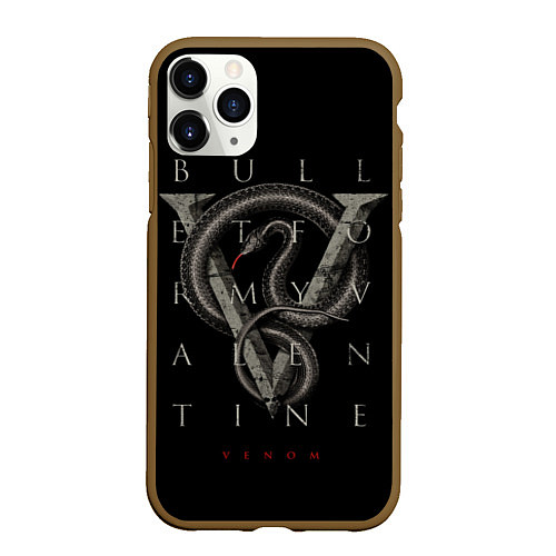 Чехол iPhone 11 Pro матовый BFMV: Venom / 3D-Коричневый – фото 1