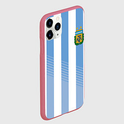 Чехол iPhone 11 Pro матовый Сборная Аргентины: ЧМ-2018, цвет: 3D-малиновый — фото 2