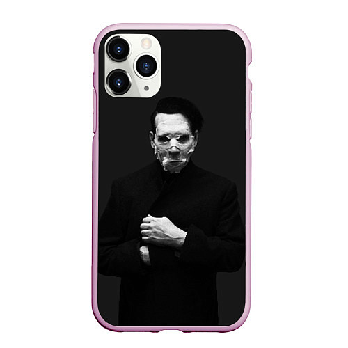 Чехол iPhone 11 Pro матовый Marilyn Manson / 3D-Розовый – фото 1