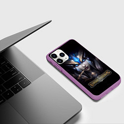 Чехол iPhone 11 Pro матовый League of Legends, цвет: 3D-фиолетовый — фото 2