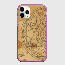 Чехол iPhone 11 Pro матовый Дневник алхимика, цвет: 3D-фиолетовый