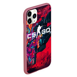 Чехол iPhone 11 Pro матовый CS:GO Beast AWP, цвет: 3D-малиновый — фото 2