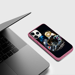 Чехол iPhone 11 Pro матовый Тетрадь смерти 3, цвет: 3D-малиновый — фото 2