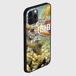 Чехол для iPhone 12 Pro Max Лучший рыбак - осетр, цвет: 3D-черный — фото 2