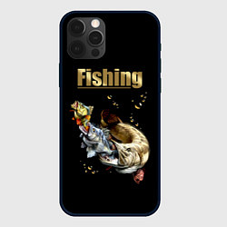 Чехол iPhone 12 Pro Max Gold Fishing