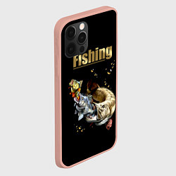 Чехол для iPhone 12 Pro Max Gold Fishing, цвет: 3D-светло-розовый — фото 2