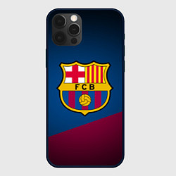 Чехол для iPhone 12 Pro Max FCB Barcelona, цвет: 3D-черный