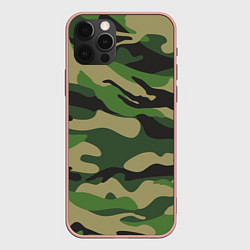 Чехол iPhone 12 Pro Max Камуфляж: хаки/зеленый